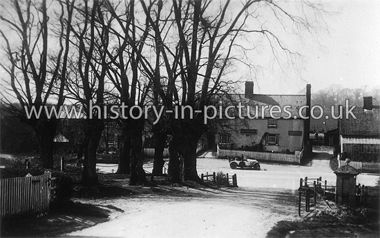 The Blue Bell Inn, from Church Road, Hempstead, Essex. c.1915
